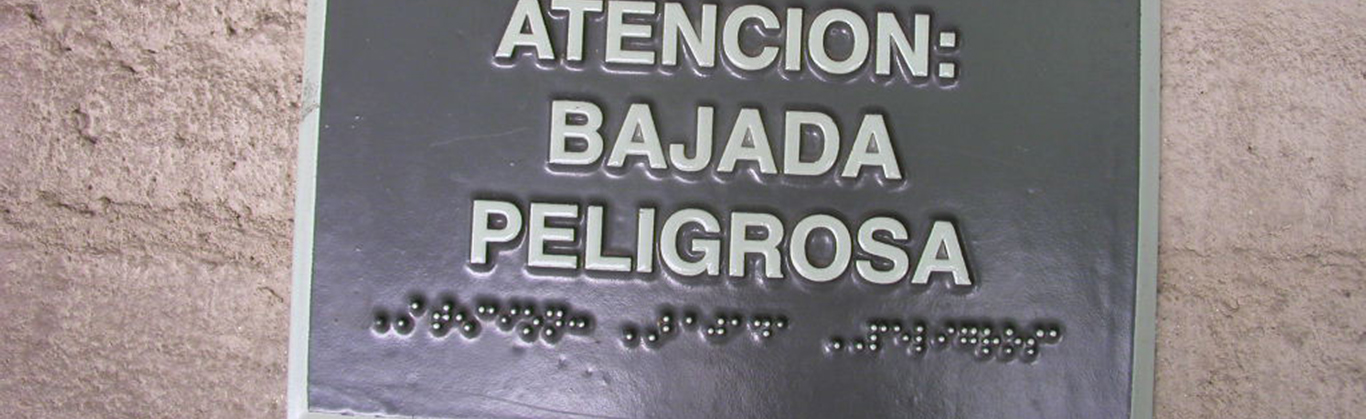 ada compliant sign braille
